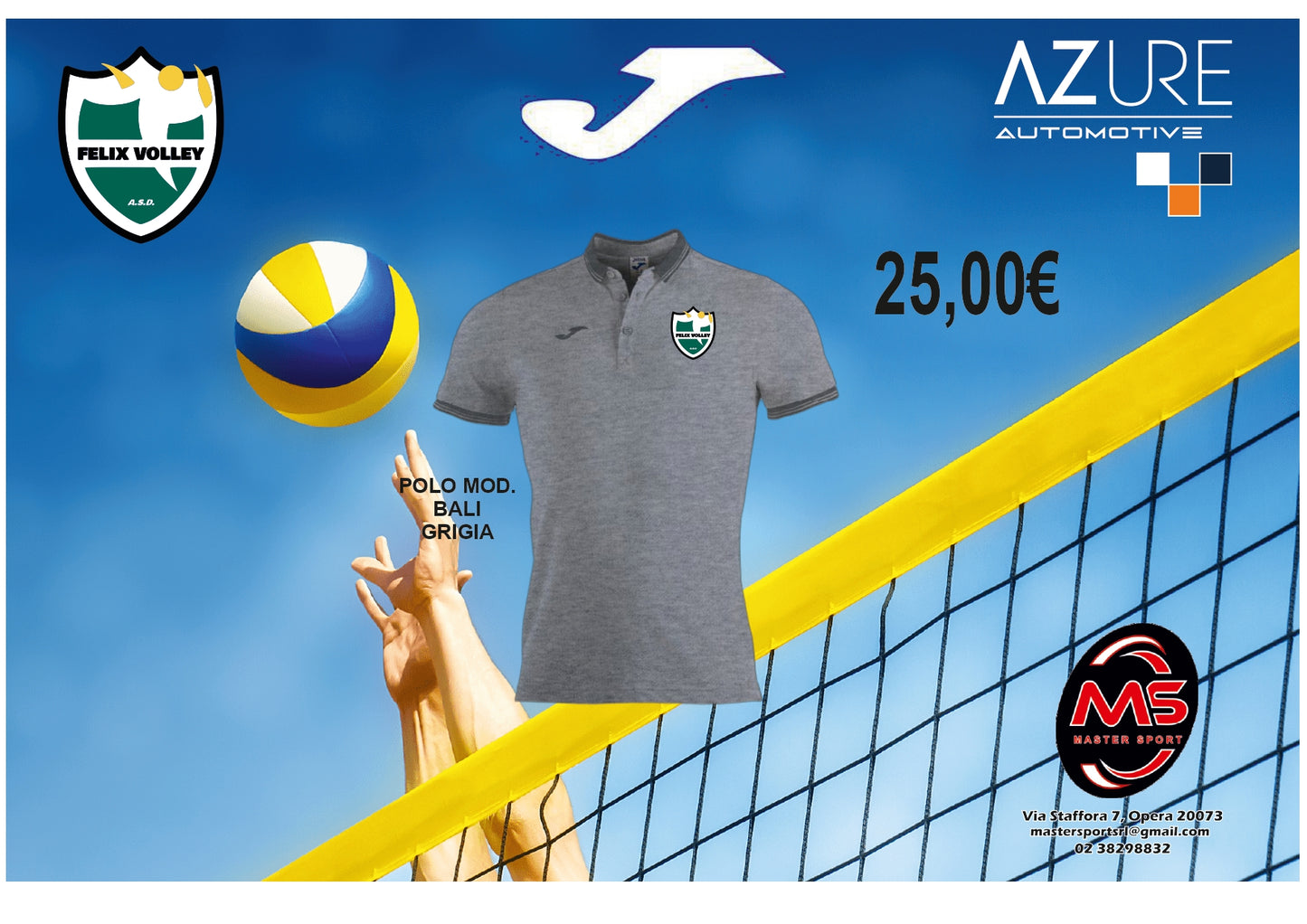 Polo Grigia Felix Volley