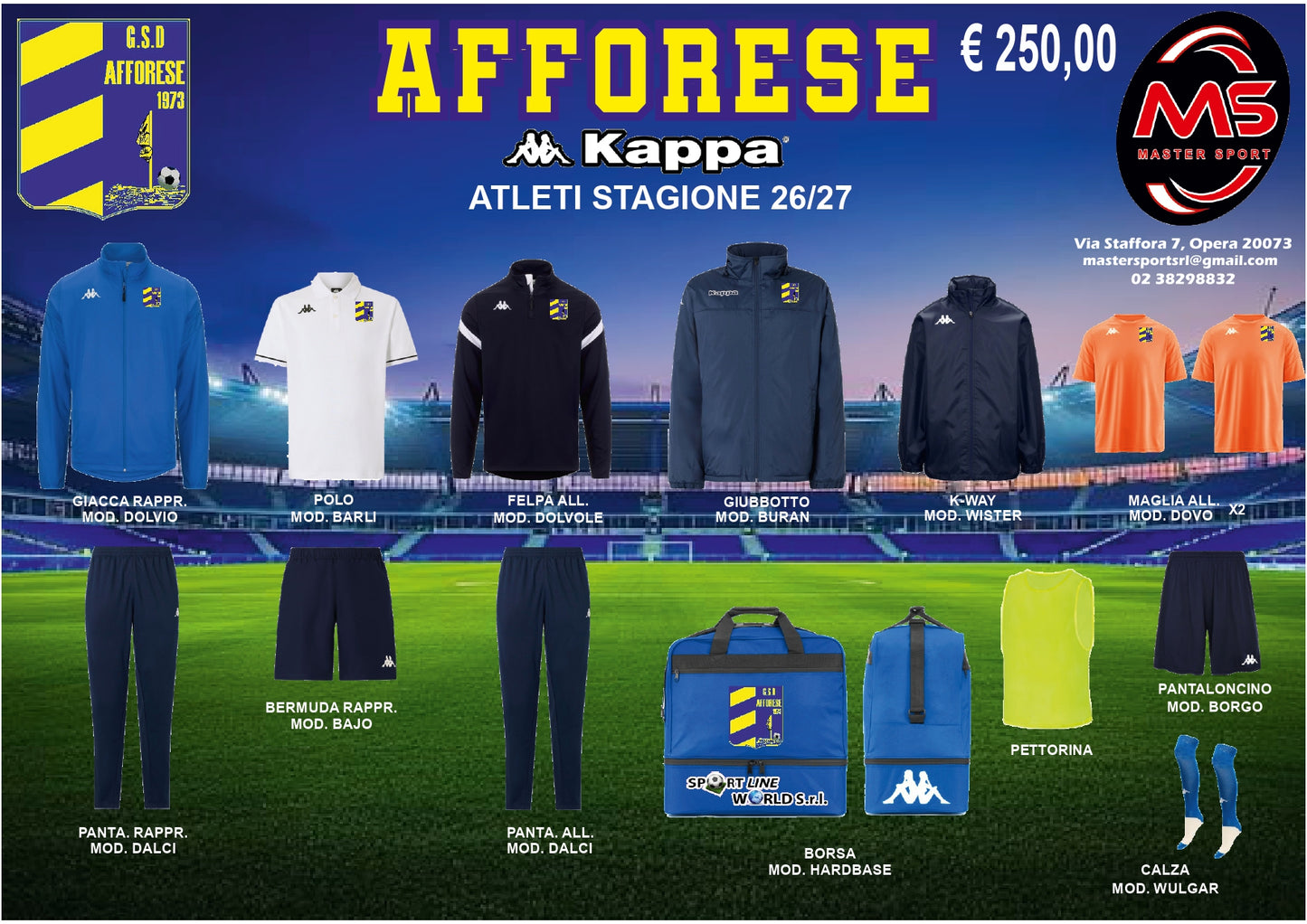 Kit Completo Settore Giovanile G.S.D Afforese