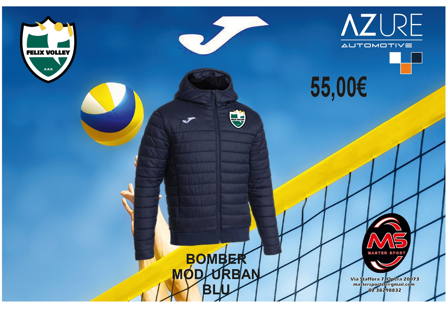 Bomber Blu Felix Volley