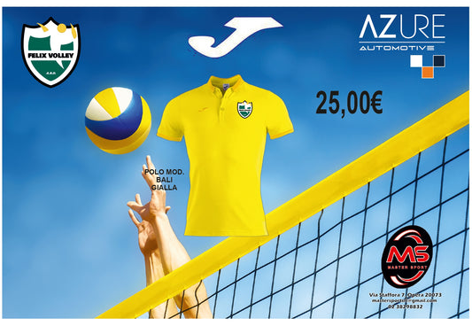 Polo Gialla Felix Volley