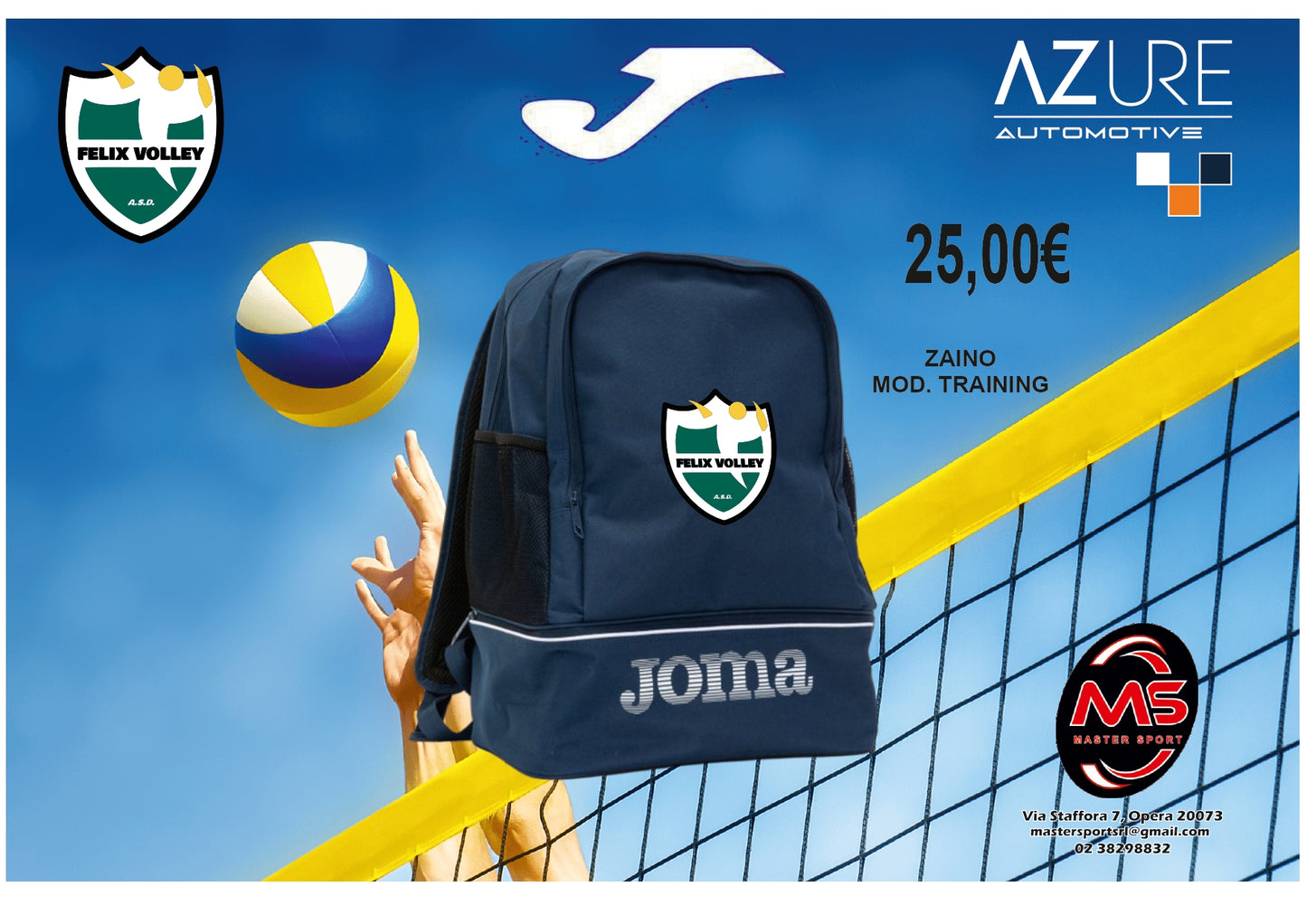 Zaino Blu Felix Volley