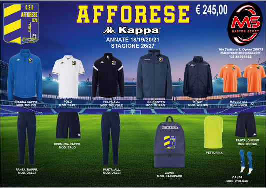 Kit Completo Scuola Calcio G.S.D Afforese