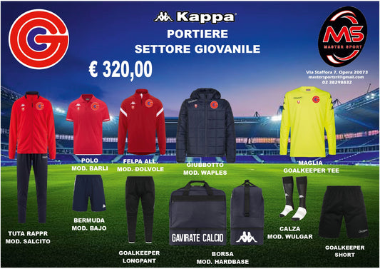 Gavirate Kit Completo Portiere Settore Giovanile