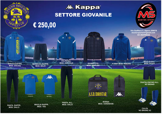 Kit Idrostar Cesano Boscone Settore Giovanile