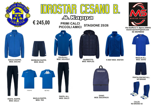 Kit Idrostar Cesano Boscone Primi Calci e Piccoli Amici