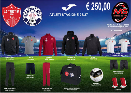 U.S Triestina Kit Completo Settore Giovanile