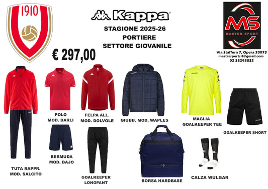 Varese FC Kit Completo Portiere Settore Giovanile