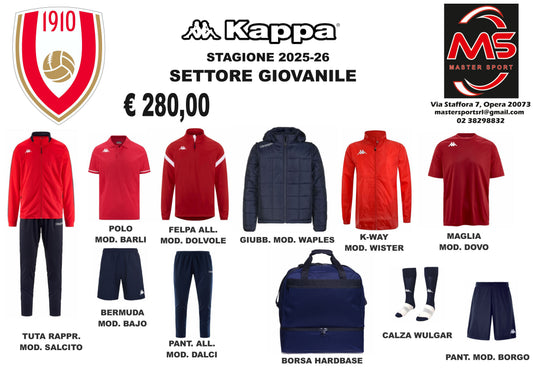 Varese FC Kit Completo Settore Giovanile