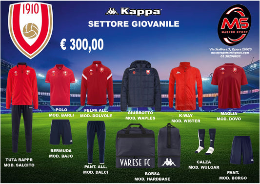 Varese FC Kit Completo Settore Giovanile