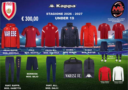 Varese FC Kit Completo UNDER 19