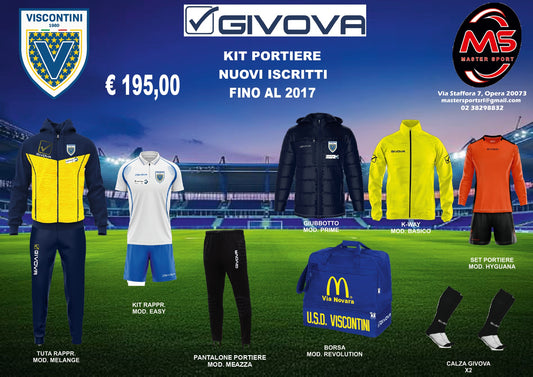 KIT PORTIERE NUOVI ISCRITTI FINO AL 2017 VISCONTINI