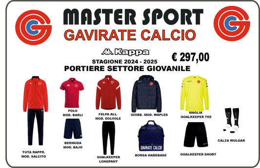 Gavirate Kit Completo Portiere Settore Giovanile